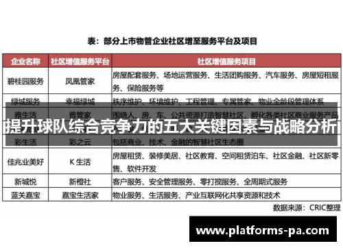 提升球队综合竞争力的五大关键因素与战略分析 提升球队综合竞争力的五大关键因素与战略分析