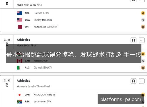 哥本哈根跳飘球得分惊艳，发球战术打乱对手一传